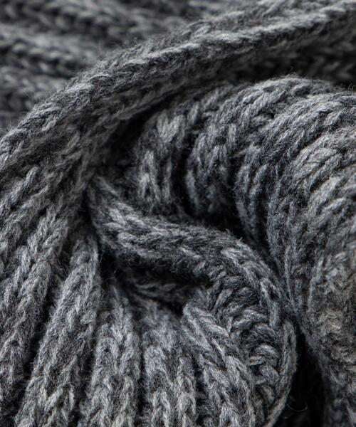 WEGO（ウィゴー）の「WEGO/リブマフラー（マフラー・レディース・ダークグレー/レッド/オフホワイト/ブラック/ブラウン・FREE）」の12枚目の写真