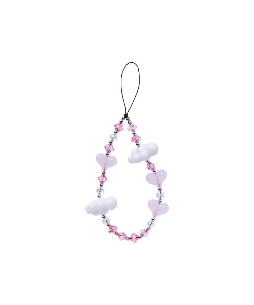 正規品stringtingカラフルハート雲スマホストラップ ♢String Ting♢スマホストラップ 雲xハート ♢String Ting