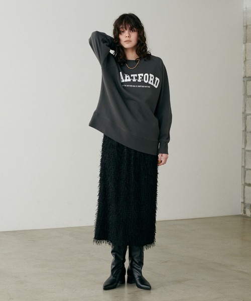 LARUTA(ラルータ)の「【LARUTA】キラキラフリンジカットスカート(スカート・レディース・グレー/アイボリー/ブラック・FREE)」の17枚目の写真