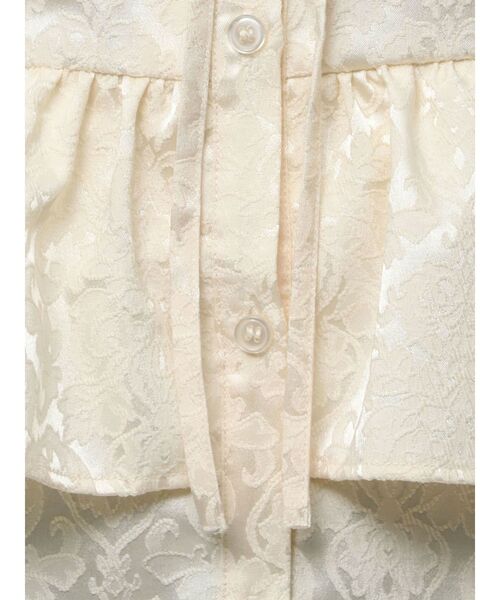 jouetie（ジュエティ）の「ジャカードフリルチュニックシャツ（シャツ/ブラウス・レディース・ブラック/アイボリー・MEDIUM）」の17枚目の写真