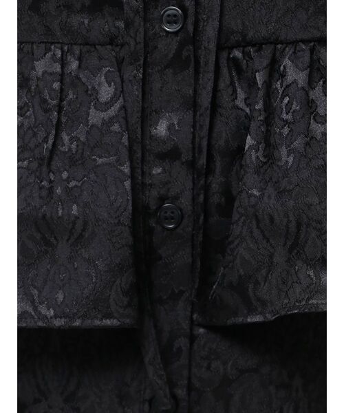 jouetie（ジュエティ）の「ジャカードフリルチュニックシャツ（シャツ/ブラウス・レディース・ブラック/アイボリー・MEDIUM）」の18枚目の写真