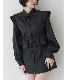 jouetie | ジャカードフリルチュニックシャツ(シャツ/ブラウス)
