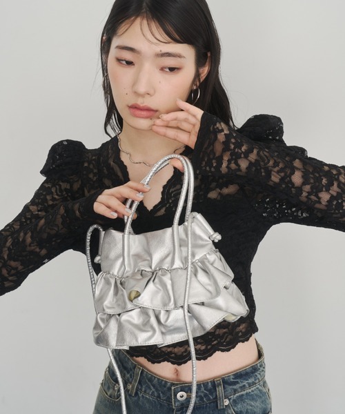 2way frill shoulder bag/2wayフリルショルダーバッグ（ショルダー
