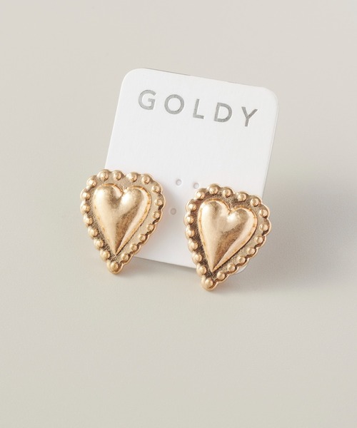 ヴィンテージ！ Puffy Love Heart Studs ピアス Large Puffy Heart Studs - Gold – Shop Yu Fashion