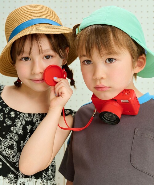 BEAMS mini（ビームスミニ）の「リボン ブレード ハット2025SS（52～54cm）（ハット・キッズ・ナチュラル/ブルー・ONE SIZE）」の10枚目の写真