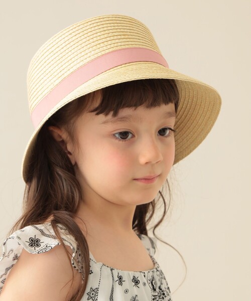 BEAMS mini（ビームスミニ）の「リボン ブレード ハット2025SS（52～54cm）（ハット・キッズ・ナチュラル/ブルー・ONE SIZE）」の16枚目の写真