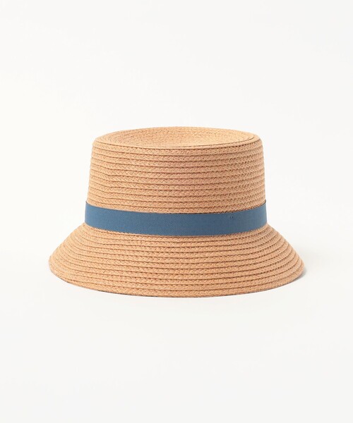 BEAMS mini（ビームスミニ）の「リボン ブレード ハット2025SS（52～54cm）（ハット・キッズ・ナチュラル/ブルー・ONE SIZE）」の6枚目の写真