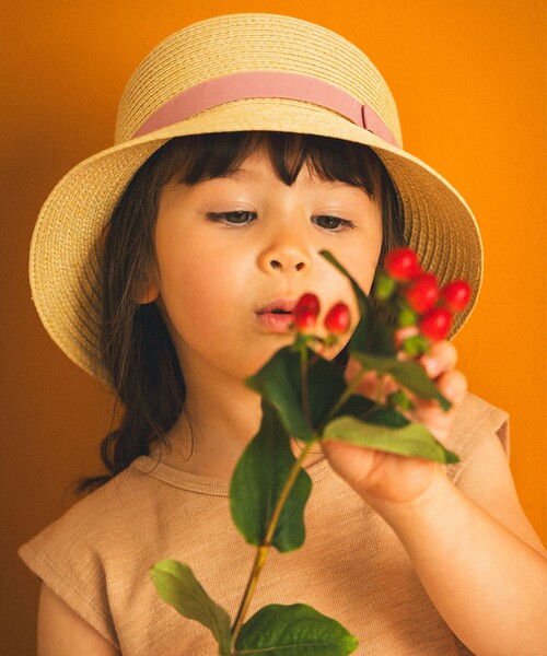 BEAMS mini（ビームスミニ）の「リボン ブレード ハット2025SS（52～54cm）（ハット・キッズ・ナチュラル/ブルー・ONE SIZE）」の20枚目の写真