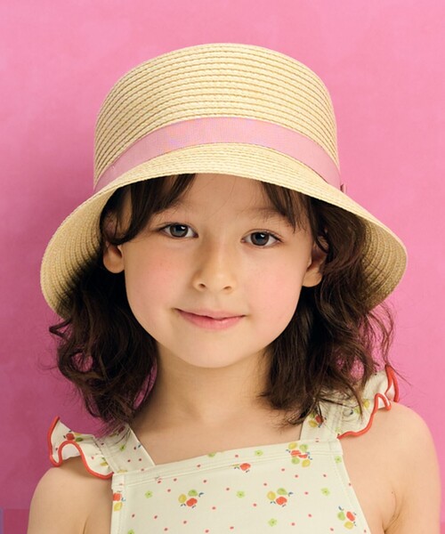 BEAMS mini（ビームスミニ）の「リボン ブレード ハット2025SS（52～54cm）（ハット・キッズ・ナチュラル/ブルー・ONE SIZE）」の18枚目の写真