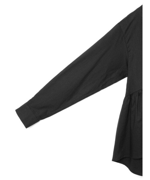 mizuiroind(ミズイロインド)の「mizuiro ind ウエストギャザーシャツ(シャツ/ブラウス・レディース・その他/ブラック/オフホワイト・FREE)」の15枚目の写真