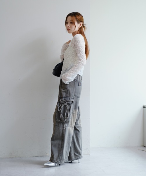 Kastane カーゴデニムパンツ Kastane ジーンズ デニム デニムパンツ 「新色追加/3サイズ展開