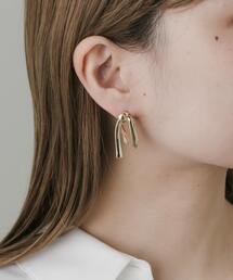 SMELLY | 『WEB限定』ニュアンスメタルリボンモチーフピアス(ピアス(両耳用))