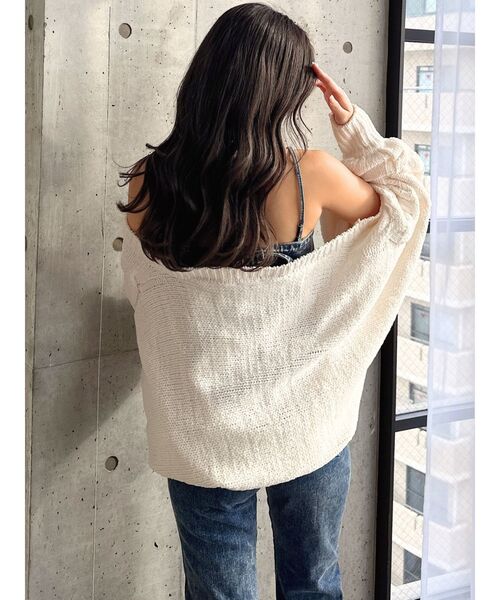 GYDA（ジェイダ）の「バルーンスリーブケーブルニットボレロ（カーディガン/ボレロ・レディース・ミント/チャコールグレー/オフホワイト/ピンク・FREE）」の18枚目の写真