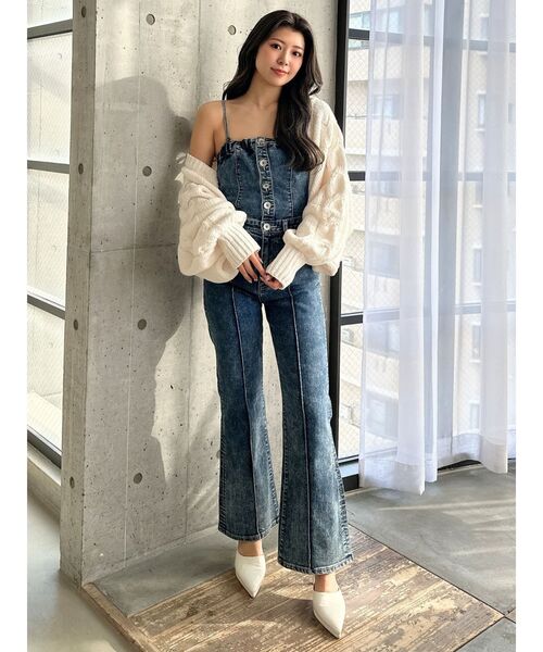 GYDA（ジェイダ）の「バルーンスリーブケーブルニットボレロ（カーディガン/ボレロ・レディース・ミント/チャコールグレー/オフホワイト/ピンク・FREE）」の20枚目の写真