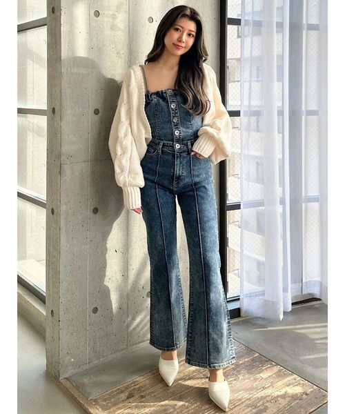 GYDA（ジェイダ）の「バルーンスリーブケーブルニットボレロ（カーディガン/ボレロ・レディース・ミント/チャコールグレー/オフホワイト/ピンク・FREE）」の21枚目の写真