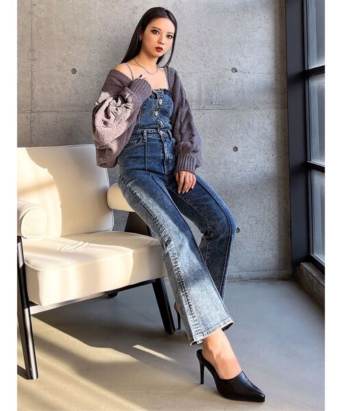 yilon ケーブルニット　ボレロ　セット YILON MADE Cable knit bolero bare set
