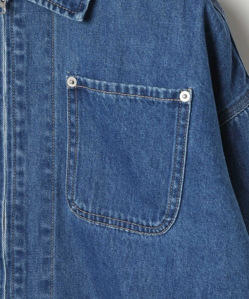 LEPSIM（レプシィム）の「ZIPショートデニムジャケット　286815（デニムジャケット・レディース・ライトブルー/ブルー・FREE）」の21枚目の写真