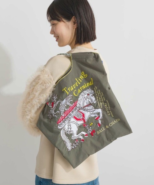 [Ball&Chain]shoulder bag-COTORI DESIGN STANDARD C.CARNIVAL(M)（エコバッグ/サブバッグ）｜Ball&Chain（ボールアンドチェーン）