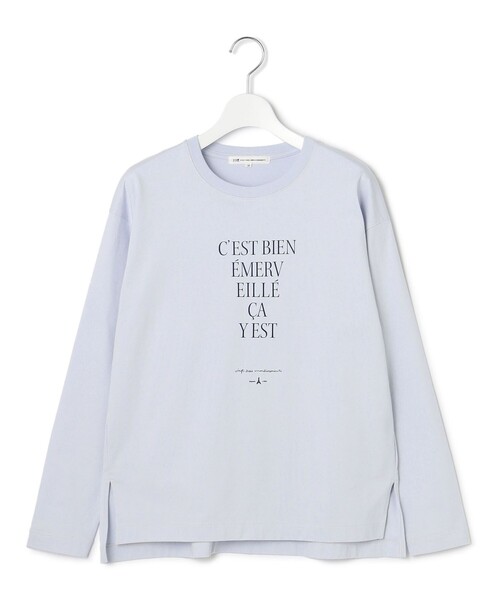 23区(ニジュウサンク)の「【洗える】レタープリント ロンTEE(Tシャツ/カットソー・レディース・ホワイト系/ブラック系/サックスブルー系・40/38)」の12枚目の写真