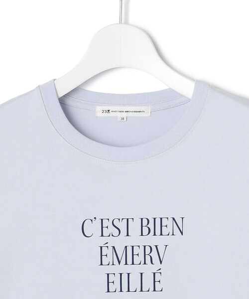 23区(ニジュウサンク)の「【洗える】レタープリント ロンTEE(Tシャツ/カットソー・レディース・ホワイト系/ブラック系/サックスブルー系・40/38)」の14枚目の写真