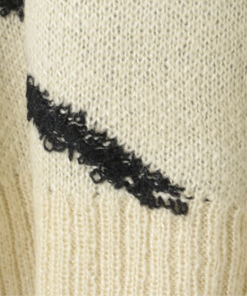 VENCEEXCHANGE(ヴァンスエクスチェンジ)の「ラインジャガードクロップドプルオーバー(ニット/セーター・レディース・ブラック/アイボリー/グレー・FREE)」の10枚目の写真