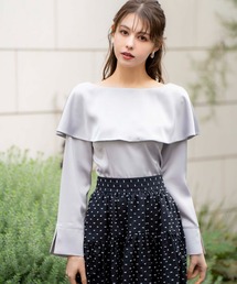 NOELA | バーサカラーサテンブラウス(シャツ/ブラウス)