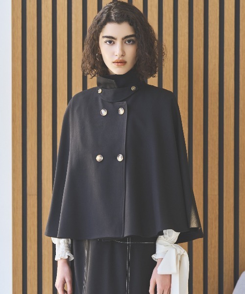 セール】ショートケープコート(その他アウター)|AND COUTURE セール】ショートケープコート(その他アウター)|AND COUTURE