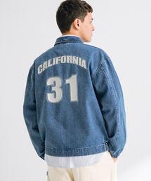 ナンバリング刺繍デニムジャケット