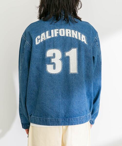 URBAN RESEARCH Sonny Label（アーバンリサーチサニーレーベル）の「ナンバリング刺繍デニムジャケット（デニムジャケット・メンズ・インディゴブルー/ブラック・LARGE/MEDIUM）」の20枚目の写真