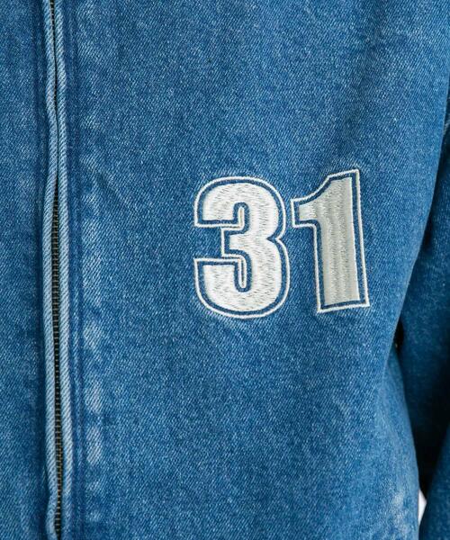 URBAN RESEARCH Sonny Label（アーバンリサーチサニーレーベル）の「ナンバリング刺繍デニムジャケット（デニムジャケット・メンズ・インディゴブルー/ブラック・LARGE/MEDIUM）」の22枚目の写真