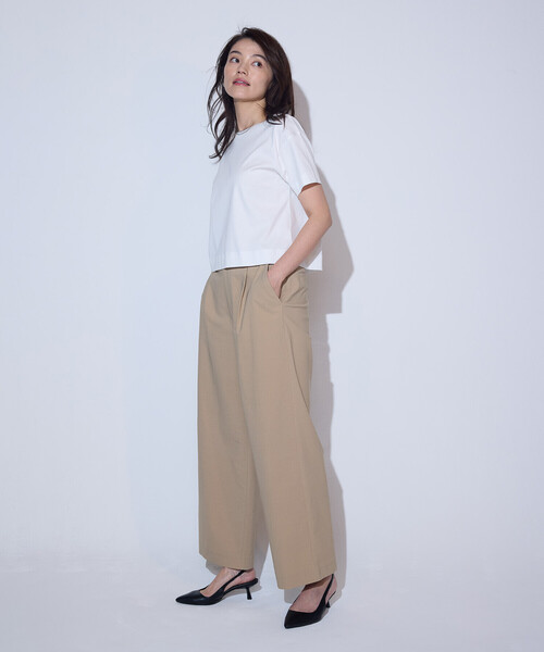 COMME CA MODELS(コムサモデルズ)の「【美しいベーシックパンツ】ワイドシルエット チノパンツ(チノパンツ・レディース・ベージュ/ブラック/ホワイト/ライトグレー・SMALL/MEDIUM/LARGE/X-LARGE/X-SMALL)」の13枚目の写真