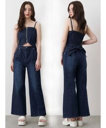 【MEER.】デニムオールインワン ネイビー DENIM ALLINONE C139 - MEER.