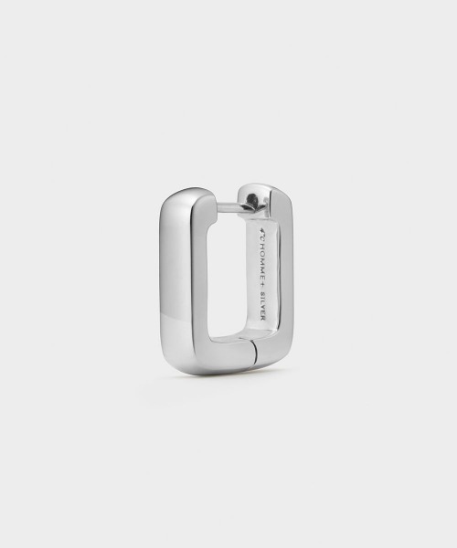 シルバー フープ ピアス/片耳用（ピアス（片耳用））｜4℃ HOMME+