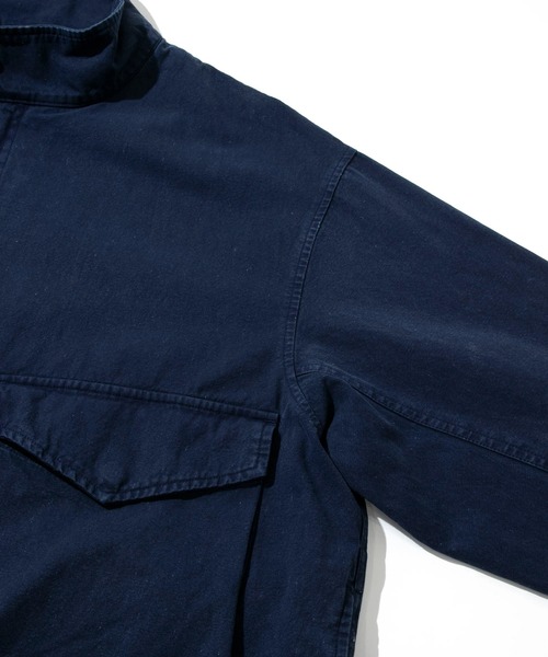 go slow caravan(ゴースローキャラバン)の「Revo./レヴォ 硫化染めストーンバイオ加工 ミリタリーブルゾン(ブルゾン・メンズ・ネイビー/ブラック/グレー・LARGE/MEDIUM)」の5枚目の写真
