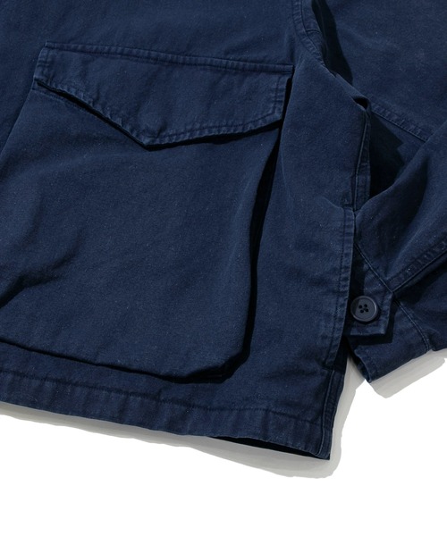 go slow caravan(ゴースローキャラバン)の「Revo./レヴォ 硫化染めストーンバイオ加工 ミリタリーブルゾン(ブルゾン・メンズ・ネイビー/ブラック/グレー・LARGE/MEDIUM)」の7枚目の写真