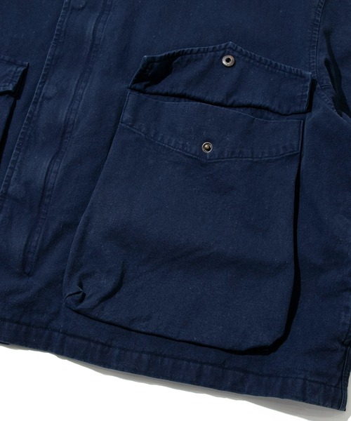 go slow caravan(ゴースローキャラバン)の「Revo./レヴォ 硫化染めストーンバイオ加工 ミリタリーブルゾン(ブルゾン・メンズ・ネイビー/ブラック/グレー・LARGE/MEDIUM)」の8枚目の写真