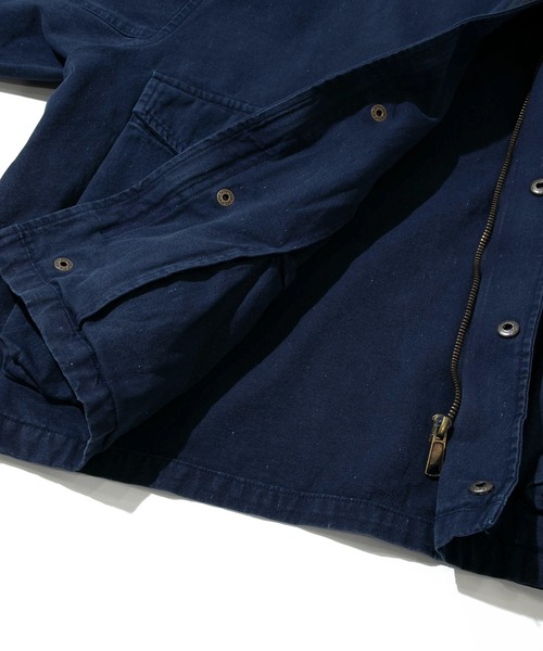 go slow caravan(ゴースローキャラバン)の「Revo./レヴォ 硫化染めストーンバイオ加工 ミリタリーブルゾン(ブルゾン・メンズ・ネイビー/ブラック/グレー・LARGE/MEDIUM)」の9枚目の写真