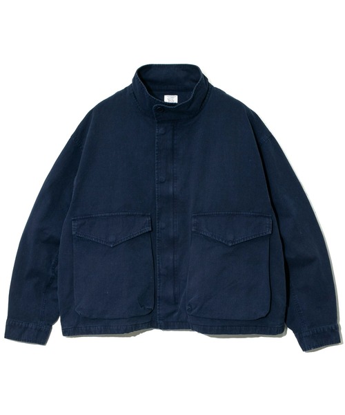 go slow caravan(ゴースローキャラバン)の「Revo./レヴォ 硫化染めストーンバイオ加工 ミリタリーブルゾン(ブルゾン・メンズ・ネイビー/ブラック/グレー・LARGE/MEDIUM)」の10枚目の写真