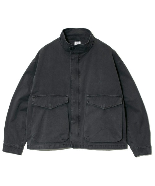 go slow caravan(ゴースローキャラバン)の「Revo./レヴォ 硫化染めストーンバイオ加工 ミリタリーブルゾン(ブルゾン・メンズ・ネイビー/ブラック/グレー・LARGE/MEDIUM)」の14枚目の写真