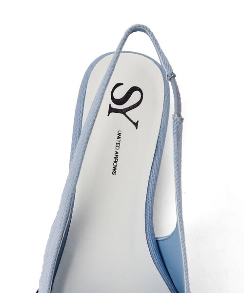 SY UNITED ARROWS（シーユナイテッドアローズ）の「＜SY＞ダブルウェーブバックベルト フラット20●↑（パンプス・レディース・ライトブルー/ブラック/ゴールド・24.5cm/24cm/23.5cm/23cm/22.5cm/22cm/25cm）」の9枚目の写真