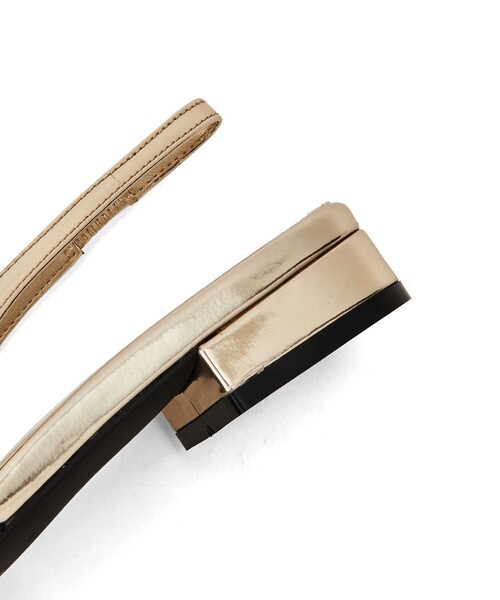 SY UNITED ARROWS（シーユナイテッドアローズ）の「＜SY＞ダブルウェーブバックベルト フラット20●↑（パンプス・レディース・ライトブルー/ブラック/ゴールド・24.5cm/24cm/23.5cm/23cm/22.5cm/22cm/25cm）」の14枚目の写真