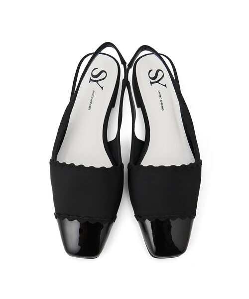 SY UNITED ARROWS（シーユナイテッドアローズ）の「＜SY＞ダブルウェーブバックベルト フラット20●↑（パンプス・レディース・ライトブルー/ブラック/ゴールド・24.5cm/24cm/23.5cm/23cm/22.5cm/22cm/25cm）」の15枚目の写真