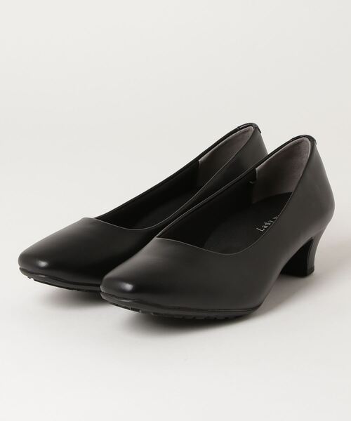 黒のスクエアトゥパンプス スクエアトゥパンプス BLK 【国内製品】 | Lux by SELENES