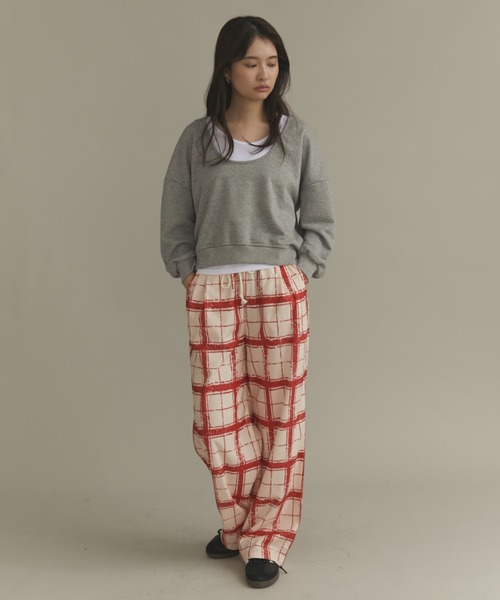 MERLOT(メルロー)の「レイヤードスウェット(スウェット・レディース・ネイビー/グレー/ブラック・FREE)」の7枚目の写真