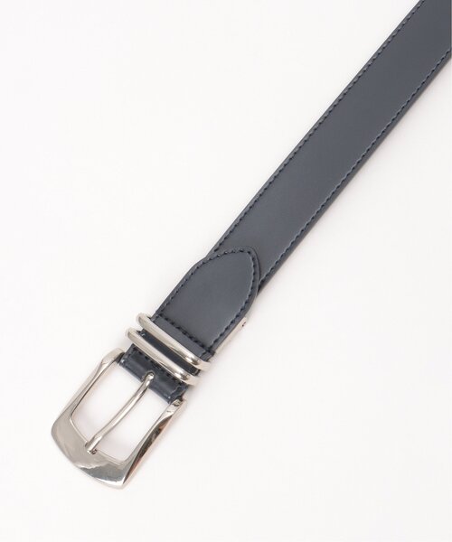 ikka(イッカ)の「30mm ダブルカンレザーベルト(ベルト・メンズ・ネイビー/ブラック/ダークブラウン・FREE)」の6枚目の写真