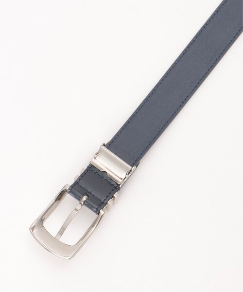 ikka(イッカ)の「30mm ダブルカンレザーベルト(ベルト・メンズ・ネイビー/ブラック/ダークブラウン・FREE)」の7枚目の写真