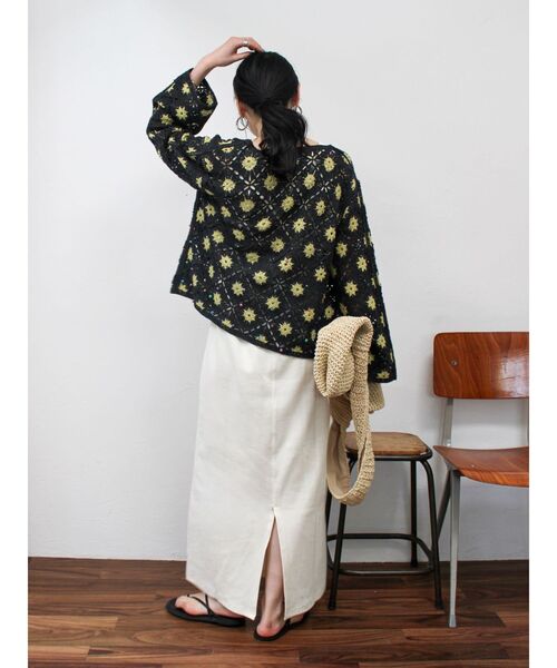 Ungrid(アングリッド)の「ビーズコンビニットカーデ(カーディガン/ボレロ・レディース・チャコールグレー/レッド・FREE)」の21枚目の写真