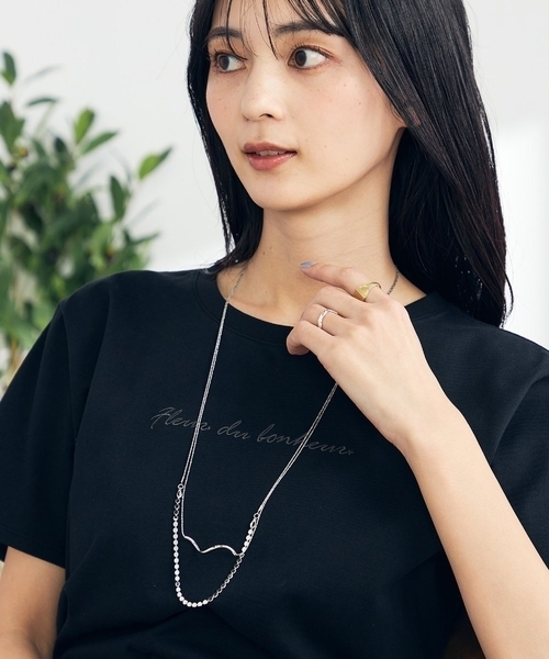 a.v.v（アーヴェヴェ）の「プレートコンビロングネックレス（ネックレス・レディース・ゴールド/シルバー・38）」の7枚目の写真