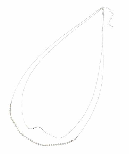 a.v.v（アーヴェヴェ）の「プレートコンビロングネックレス（ネックレス・レディース・ゴールド/シルバー・38）」の10枚目の写真