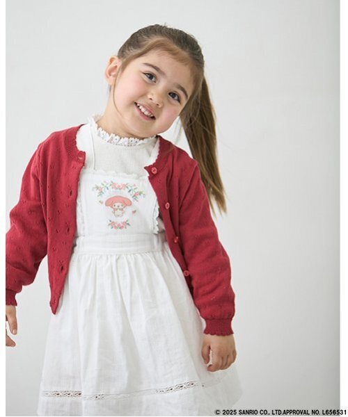 petit main（プティマイン）の「【サンリオ】ジャンパースカート（ジャンパースカート・キッズ・サックスブルー/オフホワイト・M(100-110cm)/L(120-130cm)/S(80-90cm)）」の3枚目の写真